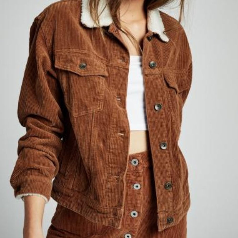 Cotton On Corduroy and Sherpa Trucker Jacket
